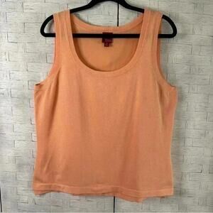 G.I.L.I. Knit Cotton blend tank tops in excellent condition color peach